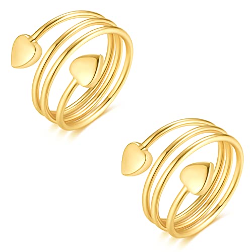 Vicmag Copper Magnetic Ring for Women, Lymphatic Drainage Ring Ladies Fingers 