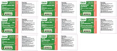 OLLOIS Homeopathy 20-Remedy Starter Kit (Organic & Lactose-Free OLLOÏS