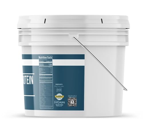 Earthborn Elements Whey Protein Isolate, 1 Gallon Bucket, Protein Powder, Unflavored Earthborn Elements