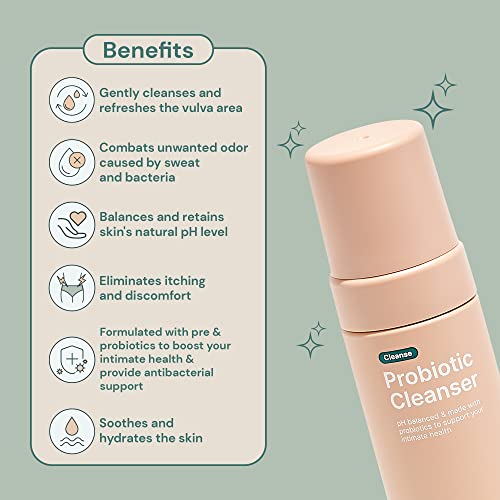 Ease - Probiotic Cleanser, Intimate Foaming Feminine Wash, Gentle Feminine Care Formula Ease