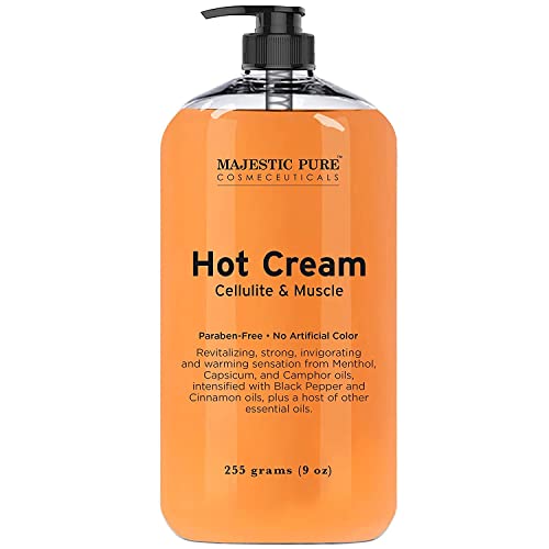 MAJESTIC PURE Hot Cream | Skin Tightening Sweat Cream, Cellulite Cream for Thighs 
