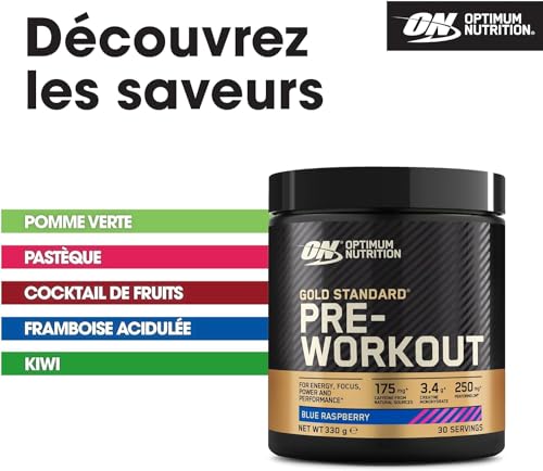 Optimum Nutrition Gold Standard Pre Workout Powder, Energy Drink with Creatine Optimum Nutrition