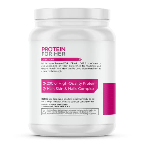 FoxyFit Protein for Her, Caramel Mocha Whey Protein Powder with CLA and Biotin FoxyFit