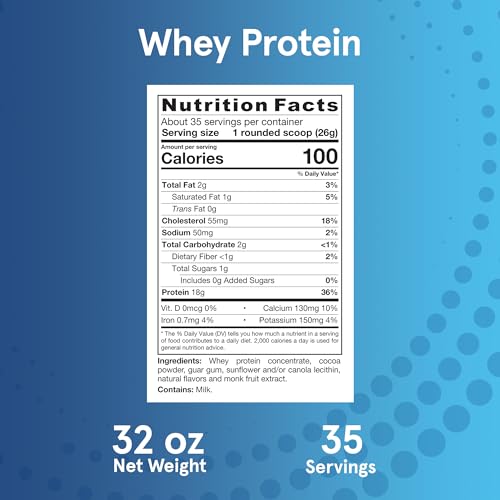 Jarrow Formulas Whey Protein With 18 g of Protein, 3.8 g of BCAAs, & Glutamine, Dietary Jarrow Formulas