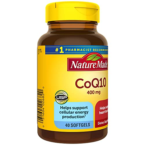 Nature Made CoQ10 400mg, Dietary Supplement for Heart Health Support, 40 Softgels Nature Made