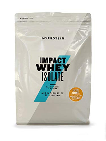 Myprotein Impact Whey Isolate Protein Powder (Caramel, 2.2 Pound (Pack of 1)) Myprotein