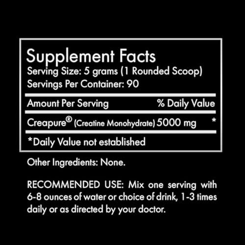 Clean Creatine - 100% Creapure® Creatine Monohydrate Powder for Muscle Growth CLEAN