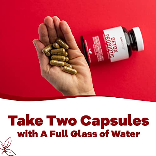 GOBIOTIX Detox Probiotic Supplement with Digestive Enzymes, Milk Thistle, Turmeric GOBIOTIX