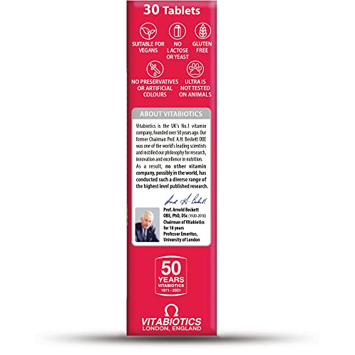 Vitabiotics Ultra Iron Tablets, Pack of 30 Vitabiotics Ultra