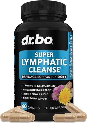 Lymphatic Support Herbal Supplement with Echinacea & Ginger - For Lymph Drainage & Detox