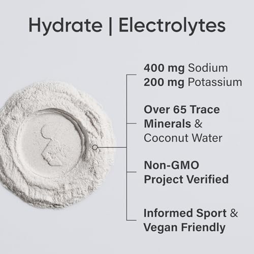 Sports Research Hydrate Electrolytes Powder Packets - Sugar-Free & Naturally Flavored Sports Research