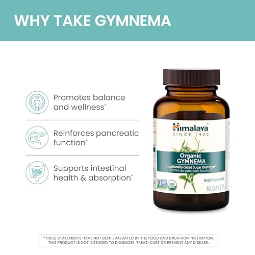 Himalaya Organic Gymnema Herbal Supplement for Weight Management, USDA Certified Himalaya