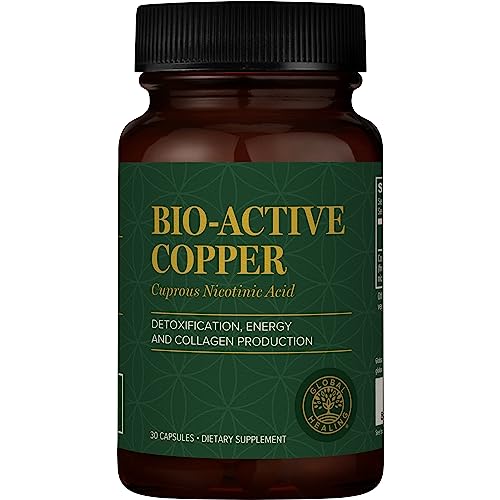 Global Healing Bio-Active Copper Supplement Cu1 - Cuprous Nicotinic Acid Helps Detox 