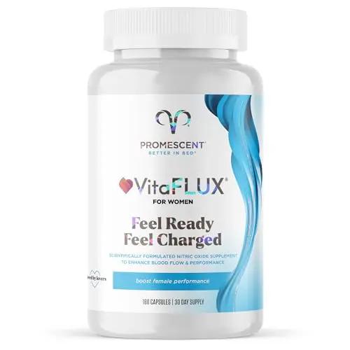 Promescent VitaFLUX Women's Nitric Oxide Booster Supplement, Boost Energy & Performance
