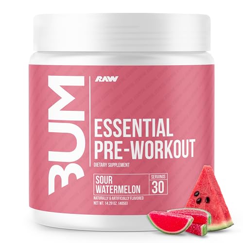 RAW Essential Pre-Workout Powder (Sour Watermelon) - Chris Bumstead Sports Nutrition 