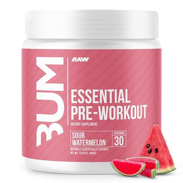 RAW Essential Pre-Workout Powder (Sour Watermelon) - Chris Bumstead Sports Nutrition 