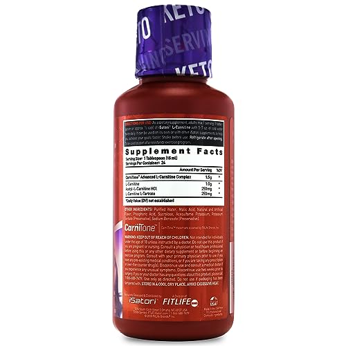 iSatori L-Carnitine Liquid Metabolic Enhancer and Energy Booster - Health and Fitness iSatori