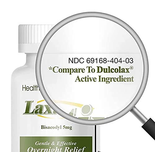 HealthA2Z Laxative Bisacodyl 5mg | 250 Counts | Gentle and Fast Overnight Relief HealthA2Z