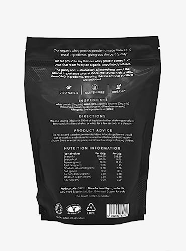 Total Whey | Organic Whey Protein Powder | Whey from Grass-fed Cows | 500g Powder