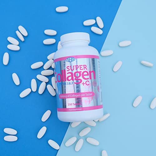 AHS Super Collagen Plus C Tablets - Pack of 250 Tablets (Also 120 + 90 Counts) 3 Sizes! 6000MG PER AHS