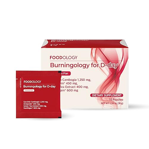 FOODOLOGY Burningology D-Day (Pack of 1, 10 Days) - Jiaogulan, Wakame Complex, Green Tea Extract