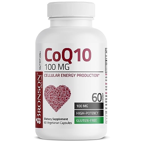 Bronson CoQ10 100 MG High Potency Cellular Energy Production, 60 Vegetarian Capsules Bronson
