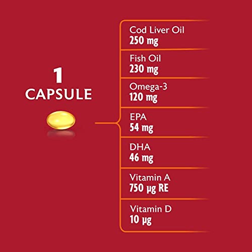 Seven Seas Cod Liver Oil Tablets With Omega-3, Fish Oil, One A Day, 4 Months Supply Seven Seas