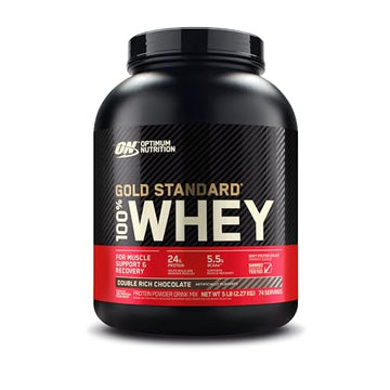 Optimum Nutrition Gold Standard 100% Whey Protein Powder, Double Rich Chocolate