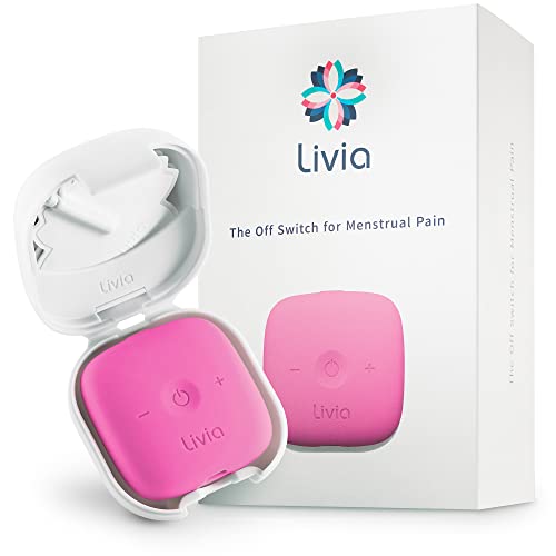 Livia Menstrual Pain Relief Device, Pink - The Off Switch for Period Pain - Portable Unit