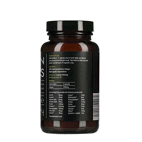 KIKI Health Organic Bovine Collagen Peptides Capsules | 100% Hydrolyzed KIKI HEALTH