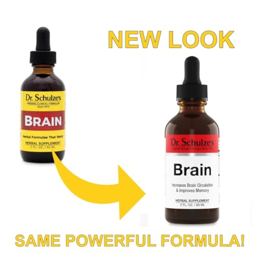 Brain Formula 2 oz. - Vegan and Wild-Harvested | Stimulates Circulation and and Improved Dr. Schulze's