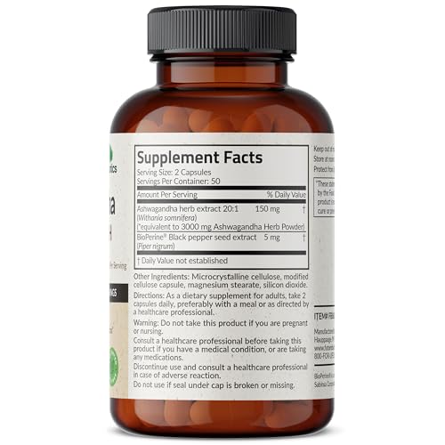 Futurebiotics Ashwagandha Extra Strength Stress & Mood Support with BioPerine Futurebiotics