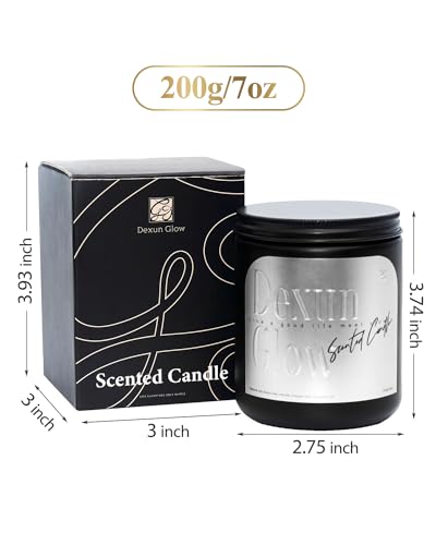 Aromatherapy Candle, Handcrafted with Natural Soy Wax and Essential Oils for Home Scented Dexun Glow