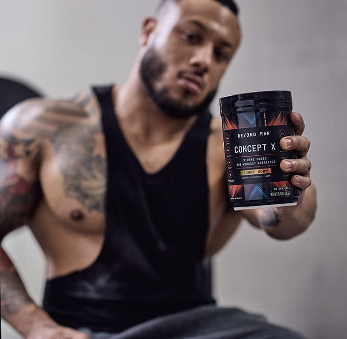 BEYOND RAW Concept X | Clinically Dosed Pre-Workout Powder | Contains Caffeine BEYOND RAW