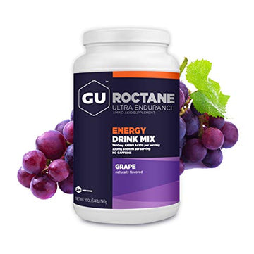 GU Energy Roctane Ultra Endurance Energy Drink Mix, 3.44-Pound Jar, Grap