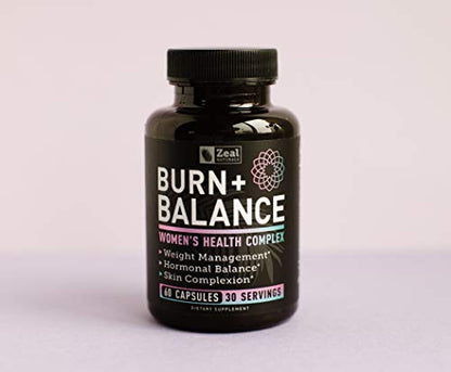 Zeal Naturals Weight Loss Support for Women + Daily Balance Vitmains (Iron, Vitamin D