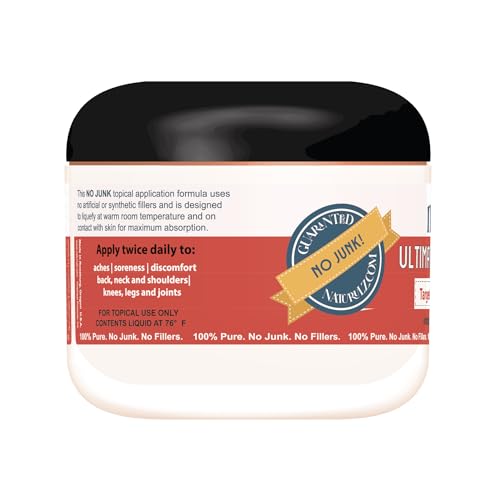 Naturulz Ultimate Healing Cream 4 Ounce Fast-Acting Topical for Backs, Knees, Shoulders, Muscles Naturulz