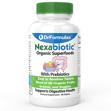 DrFormulas Organic Prebiotic Fiber for Constipation Relief & Weight Loss | Nexabiotic Super
