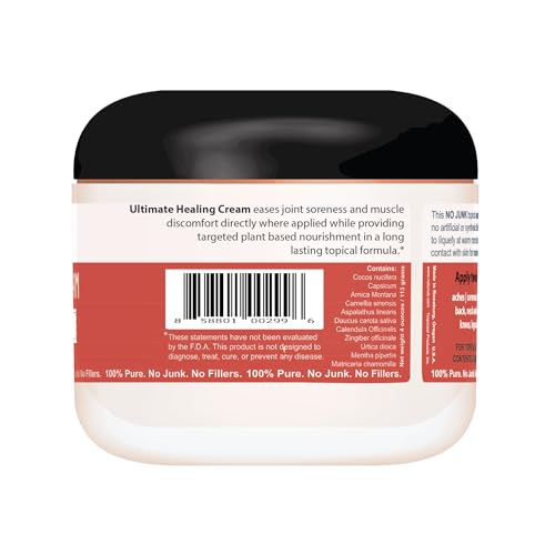 Naturulz Ultimate Healing Cream 4 Ounce Fast-Acting Topical for Backs, Knees, Shoulders, Muscles Naturulz
