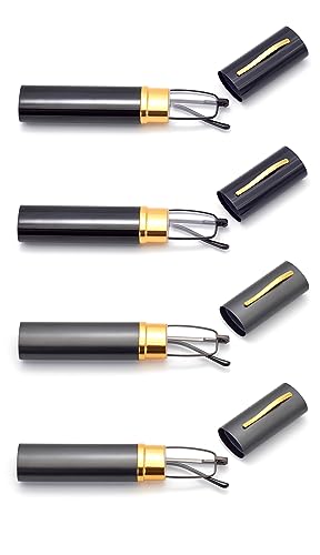 HIGHLIKE 4-Pack Slim Pocket Reading Glasses Men Women, Compact Readers Super Clear HIGHLIKE