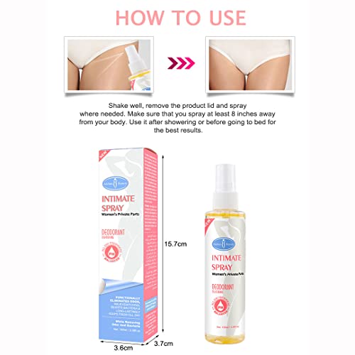AICHUN BEAUTY Intimate Spray Deodorant Armpits Feet Tightening Vagina PH Balanced Private AICHUN BEAUTY