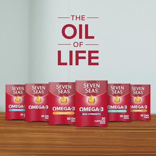 Seven Seas Omega-3 Fish Oil, Max Strength, Omega 3 + Vitamin D For Whole Body Health Seven Seas