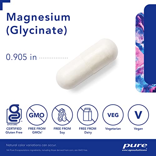 Pure Encapsulations Magnesium (Glycinate) - Supplement to Support Stress Relief, Sleep Pure Encapsulations