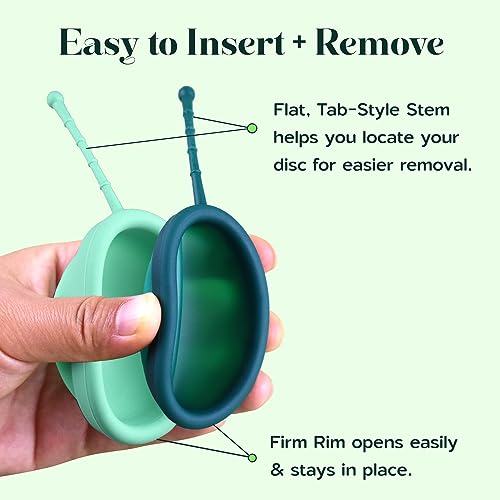 SHORDY Reusable Menstrual Disc Set of 2 (Small & Large), 100% Medical-Grade Silicone, Flexible SHORDY
