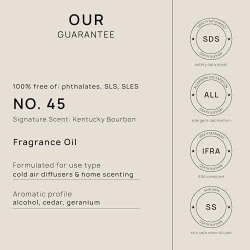 VINEVIDA [16 Fl Oz] Kentucky Bourbon Fragrance Oil for Cold Air Diffusers, Essential Oils for Diffuser Oil VINEVIDA
