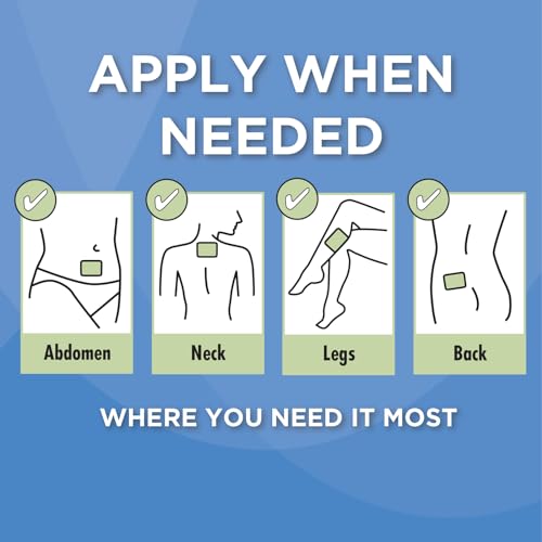 HealthWise Menstrual Pain Relief Period Patch | 10% Menthol | Strong, Soothing Relief HealthWise