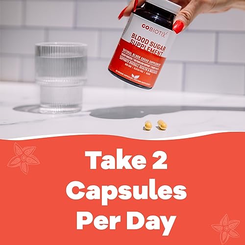 GOBIOTIX Blood Sugar Support - Cinnamon, Berberine and Selenium Capsules - Blood Sugar GOBIOTIX