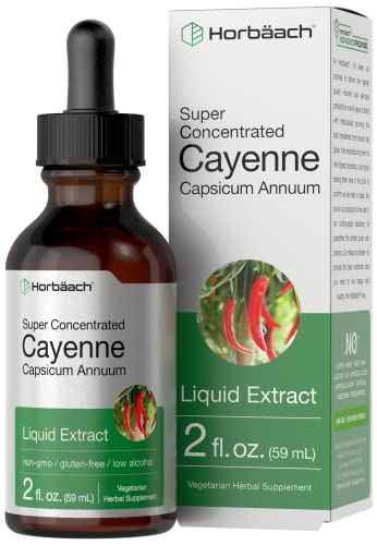 Cayenne Pepper Liquid Extract | 2 fl oz | Vegetarian, Non-GMO, Gluten Free Supplement
