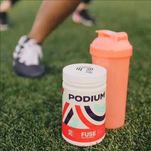 Podium Nutrition, Fuse Pre Workout Powder, Sour Watermelon, 30 Servings, Beta Alanine Podium Nutrition