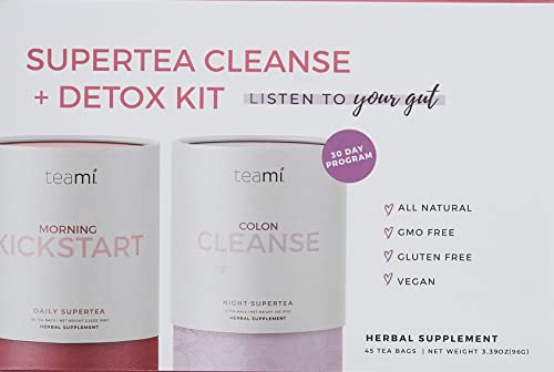 Teami 30-Day Teatox Kit - All Natural Colon Cleanse and Detox Tea - Morning Kickstart Teami